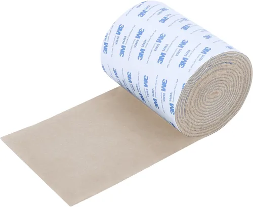 Vista 20 de Almohadillas de fieltro para muebles, cinta de fieltro cortable antideslizante autoadhesiva beige, rollo de tiras de fieltro de alta resistencia