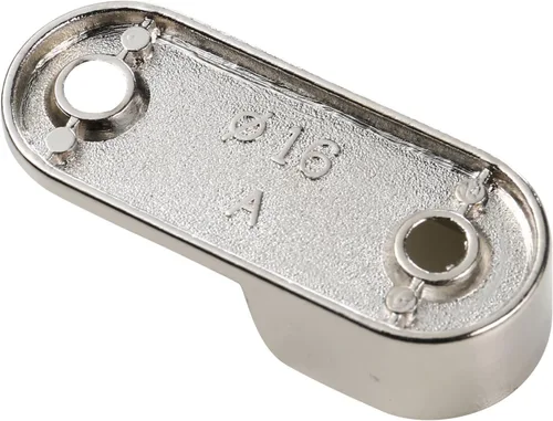 Vista 3 de UHPPOTE Soporte ovalado para barra de armario para varillas de 0.591x1.181 in (paquete de 2)