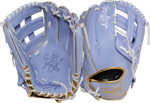 Vista 8 de 2026 Heart of the Hide Fastpitch Softball Gloves Premium Leather Camel / Azul marino Pro H Web