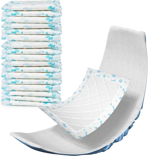 Vista 12 de Forros desechables para pañales para perros, almohadillas elevadoras para perros machos y hembras, insertos de pañales para perros que se adaptan a