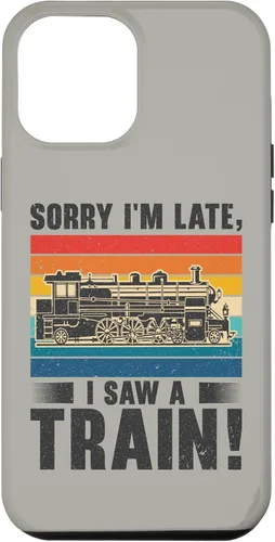 Vista 25 de Funda para iPhone 13 Pro Max Train Railroad Locomotora de tren de vapor para motor Trainspotting