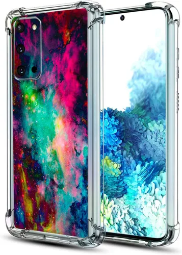 Vista 12 de Funda para Galaxy S20 FE 5G, protección contra caídas de flores de mariposa azul, a prueba de golpes, carcasa protectora de cuerpo completo