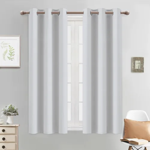 Vista 108 de Yakamok Cortinas opacas para dormitorio, aislamiento térmico, cortinas de oscurecimiento de habitación para sala de estar, juego de 2 paneles