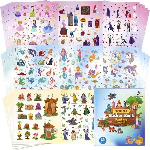 Vista 18 de Sinceroduct - Calcomanías de animales para niños, más de 1800 calcomanías Animal-01