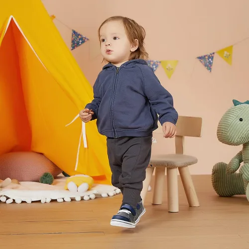Vista 2 de BMCiTYBM Zapatos para bebé niño y niña, suaves, antideslizantes, ligeros, para caminar en el primer paso, 6, 9, 12, 18, 24 meses