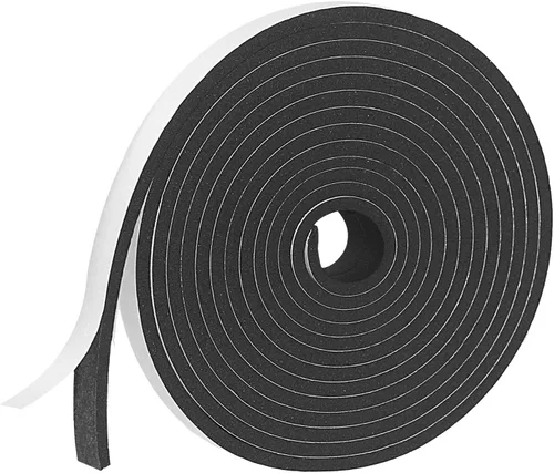 Vista 15 de Cinta aislante de espuma autoadhesiva, burletes de 1 x 1/8 pulgadas x 5 metros para puertas y ventanas, sello de puerta a prueba de sonido