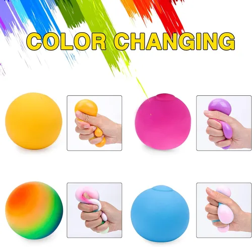 Vista 3 de Paquete de 20 bolas antiestrés, bolas esponjosas, bolas para apretar para 20pcs Stress Balls-azul