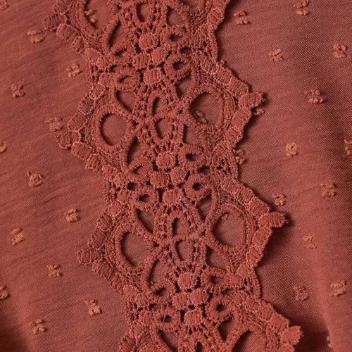 Vista 7 de Vestido midi casual de otoño para mujer, de manga larga, cuello redondo, fruncido, escalonado, con volantes, vestido floral con vuelo, faldas diarias
