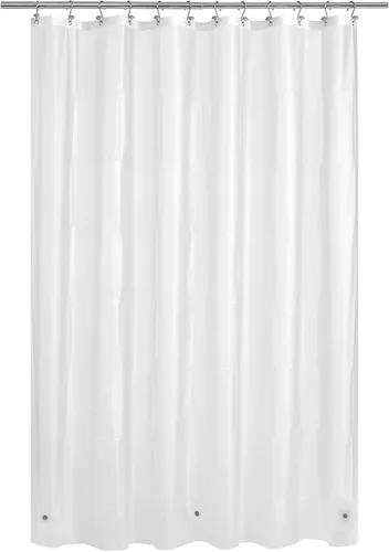 Vista 25 de Cortina de regadera para cabina de ducha 36x72, forro de cortina de regadera de plástico PEVA para baño, ligera e impermeable, 36 x 72, transparente
