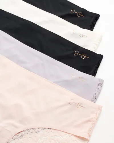 Vista 3 de Jessica Simpson Women's Underwear - Microfiber Hipster Briefs (5 Pack)