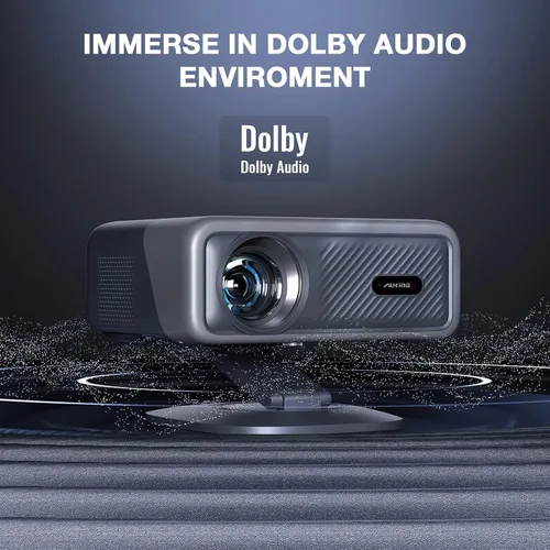 Vista 9 de [Aplicación con licencia oficial y 4500 ANSI] Proyector 4K con WiFi y Bluetooth, audio Dolby 3D y proyector inteligente