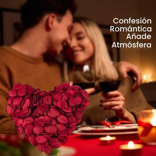 Vista 6 de 400 pétalos de rosa de seda rojo burdeos para noches románticas, centros de mesa de pasillo de bodas, mesa, fiesta, decoración del hogar, decoración