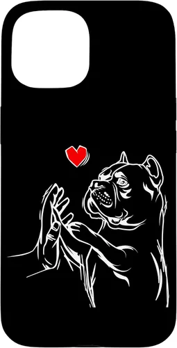 Vista 6 de American Bully Love Cute Pitbull Dog Mom Funny Girls Case for iPhone 17
