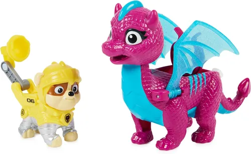 Vista 11 de Paw Patrol, Rescue Knights - Juego de figuras de acción de jade Marshall y Dragón, juguetes para niños a partir de 3 años