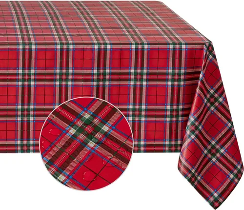 Vista 20 de Romanstile Mantel cuadrado de vinilo de verano, mantel de plástico impermeable a prueba de aceite, para exteriores, mantel de vinilo resistente