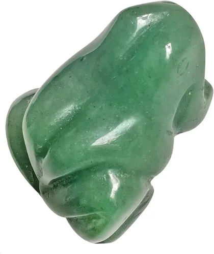 Vista 9 de Figura de cristal de rana con piedras preciosas de obsidiana negra, pequeña tallada a mano, estatua de cristal curativo, escultura de animales