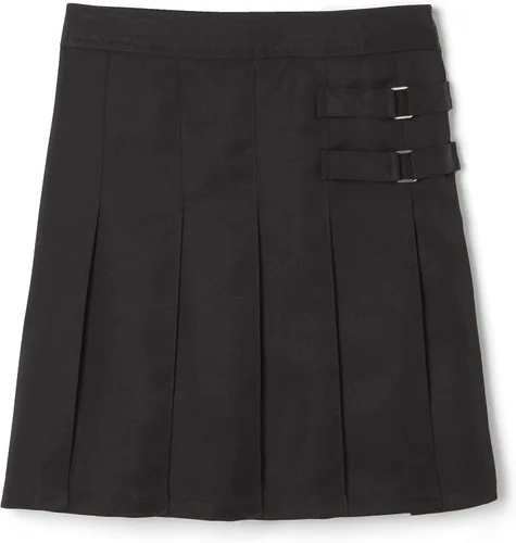 Vista 11 de French Toast Girls Adjustable Waist Pleated-Front Two-tab Scooter Azul marino