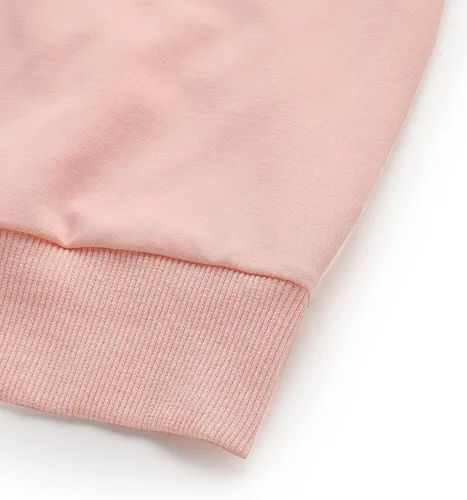Vista 4 de Sudadera SweatyRocks corta con capucha, manga larga, con estampado de gato, para mujer
