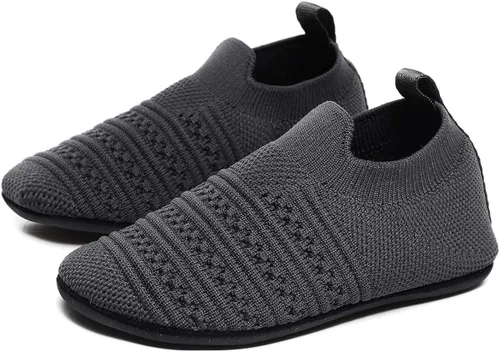 Vista 2 de ditont Toddler Boys Girls Indoor House Slippers Lightweight Kids Baby Non-Slip First Walking Home Socks Shoes
