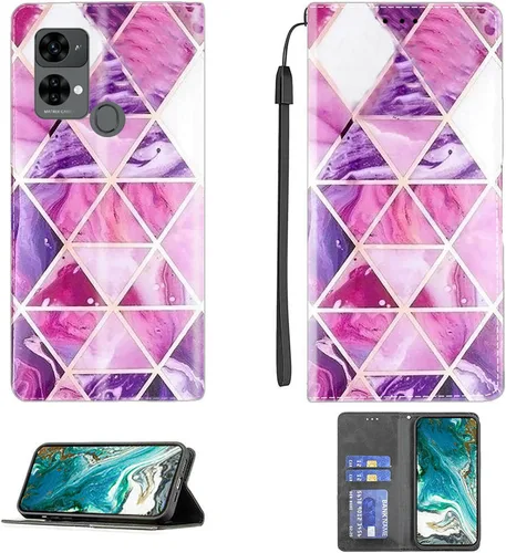 Vista 32 de Aroepurt Funda para UMIDIGI G1 Plus compatible con UMIDIGI G1 Plus Funda para teléfono Funda de piel sintética con función atril magnética CPT15