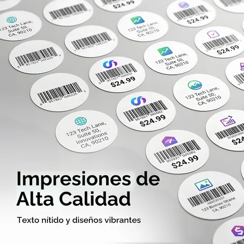 Vista 6 de Etiquetas circulares de 0.75" para láser y inyección de tinta, Spartan