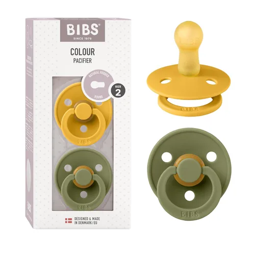 Vista 115 de BIBS - Paquete de 2 chupetes para bebés, goma natural libre de bisfenol A (BPA), hechos en Dinamarca, para niños de 0-6 meses, azul pastel