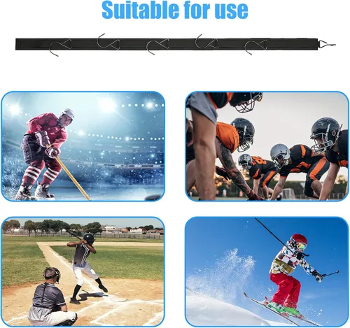 Vista 7 de Percha de hockey portátil colgante Dryig Rack Regalos para el hogar y al aire libre Uso en hockey sobre hielo, patinaje, fútbol, camping, pesca, 5