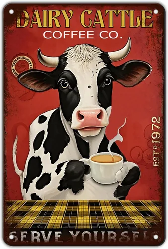 Vista 12 de KIYOYO Basset Hound Dog - Cartel de metal vintage de hound con texto en inglés "Before Coffee After Coffee" (Antes del café después del café)