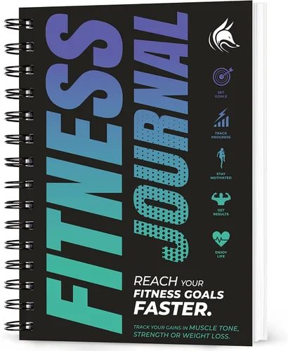 Vista 9 de Clever Fox Diario de Fitness Cuaderno de Registro de Entrenamiento - Planificador Diario de Fitness Diario de Entrenamiento para Mujeres y Hombres.