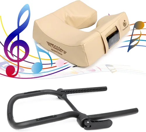Vista 17 de Master Massage Universal MusicMaster - Juego de cojines redondos de media luna y mesa de masaje ajustable, juego de mesa de masaje/reposacabezas