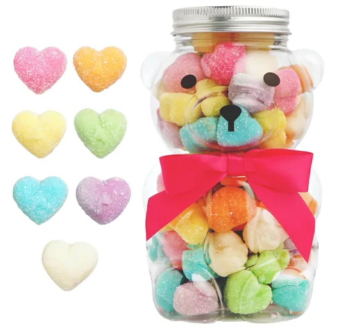 Vista 6 de Bear Necessities Osos Gominosos en Frasco de Oso - Lindo Lazo, Caramelos Gomosos Envasados a Mano, Regalo - Elaborados y Hechos en los EE. UU.