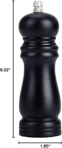 Vista 6 de Molinillo de pimienta de madera, coctelera de sal de madera, molinillo de sal y pimienta, molinillo de grosor profesional manual para especias