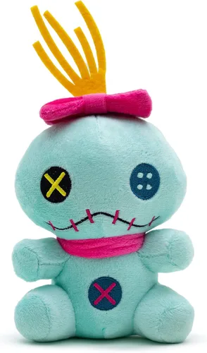 Vista 10 de Buckle-Down Juguete para perros de Disney, Lilo y Stitch Angel sonriente de cuerpo completo, juguete para mascotas, peluche