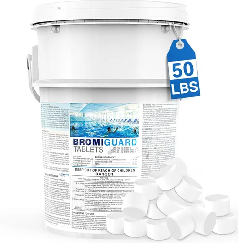 Vista 10 de Tabletas de Bromo para SPA Bañera de Hidromasaje 1lb 50LB Tabletas Bromantes Refuerzo Elimina Bacterias Algas Sensación de Agua Suave Sin Olor a