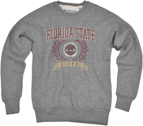 Vista 17 de Campus Lab Collegiate Classic Alumni Seal - Sudadera unisex con cuello redondo para adultos