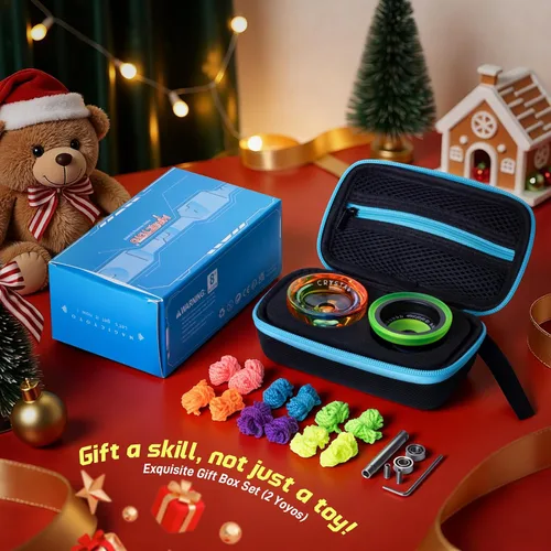 Vista 7 de MAGICYOYO Yoyo Sensible para Niños de 8 a 12 años, Paquete de 2 Yoyos, Truco Profesional de Girar con Dedo para Avanzados, Yoyo de Metal de Doble
