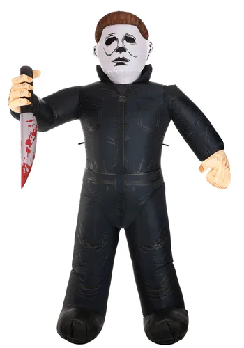 Vista 4 de Decoración Inflable de Halloween Michael Myers de 8 pies Multicolor