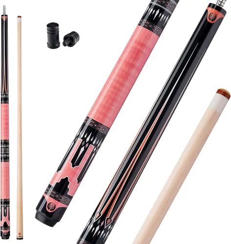 Vista 9 de KONLLEN Maple Pool Cue Stick, 58 Inch Low Deflection AK-02P-0.5 in
