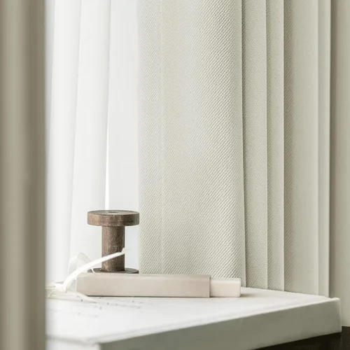 Vista 10 de Cortinas de lino 100% opacas de 96 pulgadas de largo, 2 paneles para dormitorio, sala de estar, lino beige, texturizado, para oscurecer