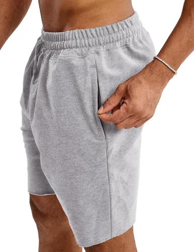 Vista 6 de Ouber Pantalones cortos de entrenamiento de gimnasio de 7 pulgadas para hombre, pantalones cortos de entrenamiento para culturismo, correr