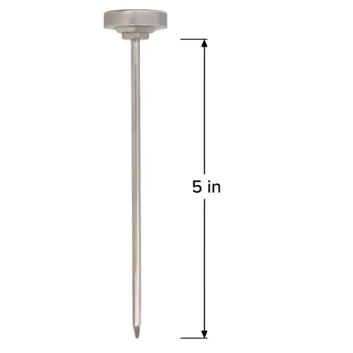 Vista 3 de Termómetro de bolsillo K79-2, impermeable, vástago de 5 pulgadas, esfera de 1 pulgada (-40 a 160 Fahrenheit)
