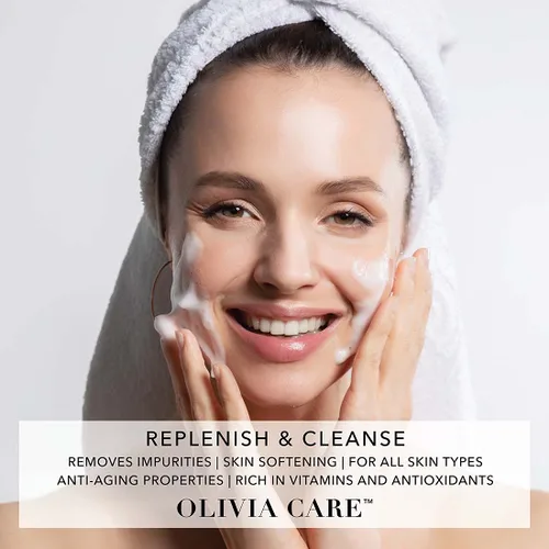 Vista 4 de Limpiador facial iluminador diario – Hidrata, hidrata, limpia – Ilumina las manchas de la edad, tensa y calma la piel – Antioxidantes – Todo