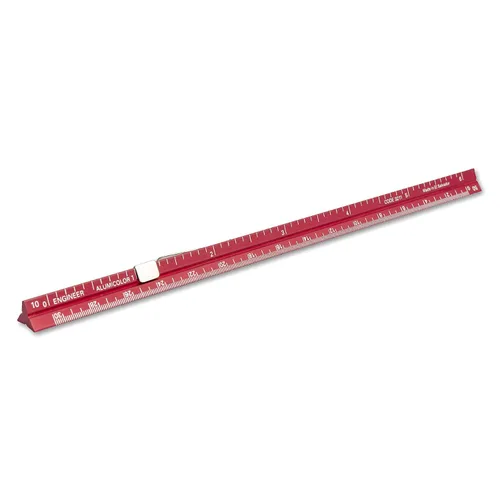 Vista 28 de Alumicolor Regla Métrica de Bolsillo para Arquitecto de Aluminio, 15CM, Negro