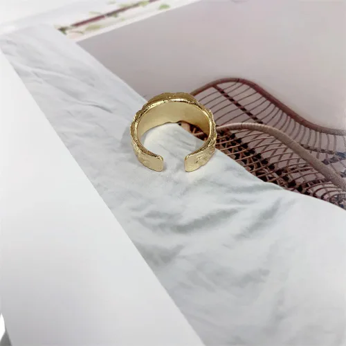 Vista 5 de OIDIMS Anillo de media cara Venus en tono dorado vintage para mujeres y hombres, hip hop, punk, banda abierta personalizada para nudillos, anillos