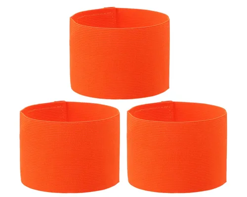 Vista 8 de ONLYKXY 3 brazaletes de capitán de 2.75 x 12.79 pulgadas, ajustable, para fútbol, baloncesto, voleibol, escuela, competencia, entrenador, jugadores