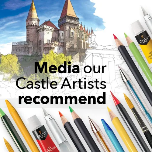 Vista 3 de Libro para colorear de castillos de Castle Arts 36 castillos impresionantes seleccionados por artistas internos para enfocar la mente con guía