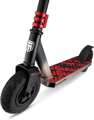 Vista 3 de Mongoose Tread - Patinete de suciedad Freestyle para niños y adultos, neumáticos grandes rellenos de aire de 7.874 in, ideal para suciedad y grava