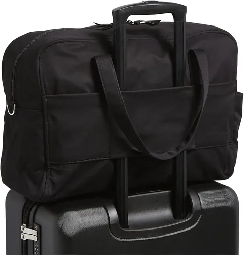 Vista 4 de Vera Bradley Weekender - Bolsa de viaje de fin de semana de algodón para mujer