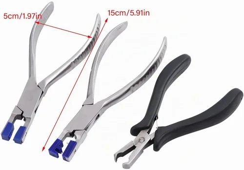 Vista 3 de Siluetas de marco de gafas sin montura Kit óptico de alicates herramienta de desmontaje de reparación de alicates