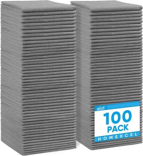 Vista 39 de HOMEXCEL Paño de limpieza de microfibra, toallas de microfibra de alta calidad para automóviles, sin pelusas, sin arañazos, altamente absorbente